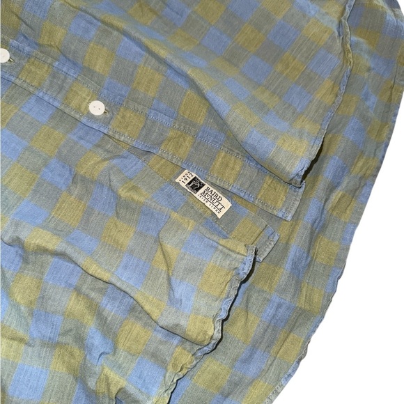 J. Crew Blue and Green Casual Button Down Shirt Slim Fit - Picture 4 of 7
